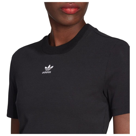 Adidas Γυναικεία κοντομάνικη μπλούζα Adicolor Essentials Rib Cropped Tee